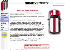 Tablet Screenshot of mightystripes.com